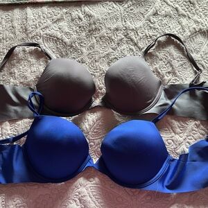 Victoria's Secret Gray and Blue Bras - Push Up - 2 for 1 price